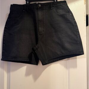 ASOS Black Wash Denim Shorts